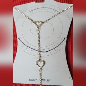 Urban Outfitters Elegant Gold Beaded Body Jewelry New